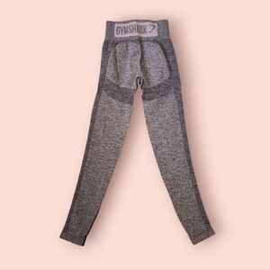 Gymshark‎ | EUC Flex High Waisted Leggings Grey Pink Knit Size S